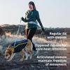 image:imageRuffwear Climate Changer Fleece Dog Jacket Sleeved Silhouette for Core Heat QuickDry Fleece FullLength Zip Front amp Back Leash Portals Reflective Trim Blue Jay MediumBasalt Gray