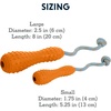 image:imageRuffwear Gourdo Dog Toy with Rope Handle Sage Green LargeCampfire Orange