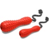 image:imageRuffwear Gourdo Dog Toy with Rope Handle Sage Green LargeSockeye Red