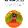 image:imageRuffwear Lumenglow HighVis Dog Vest Reflective Jacket with WaterRepellent Shell HarnessCompatible Leash Portal SideRelease Buckles Back Light Attachment LoopBlaze Orange 1