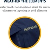 image:imageRuffwear Sun Shower Dog Raincoat Midnight Blue MediumMineral Yellow