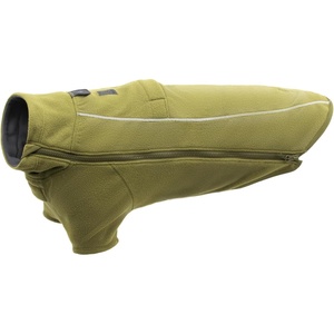image:imageRuffwear Climate Changer Fleece Dog Jacket Sleeved Silhouette for Core Heat QuickDry Fleece FullLength Zip Front amp Back Leash Portals Reflective Trim Blue Jay MediumCedar Green