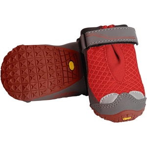 image:imageRuffwear Grip Trex Dog Shoes NonSlip Boots for Hot Pavement amp Snow Weatherproof Paw Protection with Breathable Mesh Rugged Sole for Hiking Obsidian Black 250Red Sumac