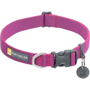 image:imageRuffwear Hi amp Light Dog Collar LowProfile Basalt Gray 1114Alpenglow Pink